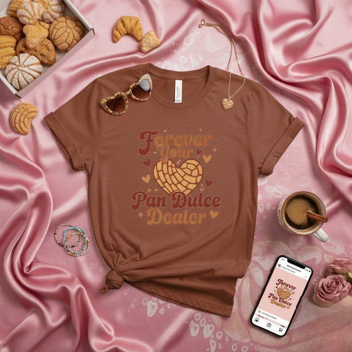 Forever Your Pan Dulce Dealer Shirt, Concha Heart, Mexican Sweet Bread Lovers Tee, Funny Latina T-shirt, Hispanic Food Gift Idea