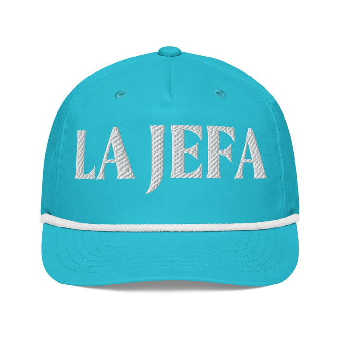 Golf rope cap Mexicada Turquoise/White
