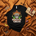 Haunted By Chelas Day of the Dead Sugar Skull T-Shirt with Sombrero, Drinking Ghosts, and Bats for Halloween and Cinco de Mayo Unisex Graphic Tee Shirt Gift Mexicada
