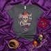 Haunted by Chisme Sugar Skull Day of the Dead Shirt, Funny Halloween Witch Reading Tee, Dia de los Muertos Spooky Season T-Shirt for Women & Men Mexicada