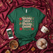 Holiday Cheer = Holiday Chisme Shirt, Funny Latina Christmas Tee, Green Poinsettia Nutcracker Holiday Gossip T-Shirt, Spanish English Mix Holiday Gift Mexicada