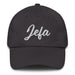 Jefa Embroidered Dad Hat | Boss Lady, Leadership, Power, Confidence, Queen | J5 Mexicada Dark Grey