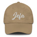 Jefa Embroidered Dad Hat | Boss Lady, Leadership, Power, Confidence, Queen | J5 Mexicada Khaki