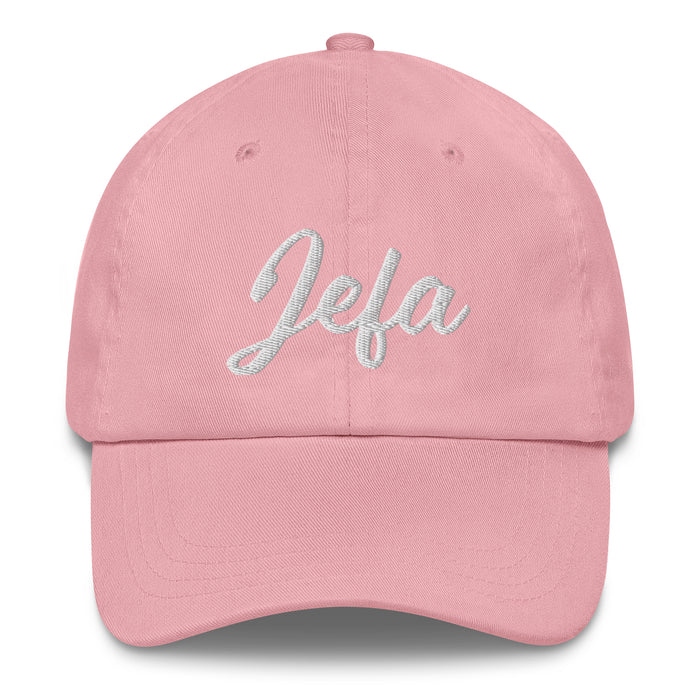 Jefa Embroidered Dad Hat | Boss Lady, Leadership, Power, Confidence, Queen | J5 Mexicada Pink