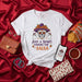 Just a Spirit Looking for Salsa T-Shirt, Day of the Dead Sugar Skull with Sombrero and Ghosts Tee, Halloween Party Unisex Graphic Shirt, Spooky Funny Cinco de Mayo Apparel Mexicada