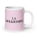 La Abolicionista The Abolitionist Funny Home Office Work Coffee Mug Mexican Spanish Pride Gift White Glossy Cup Light Pink Card Mug Mexicada 20 oz