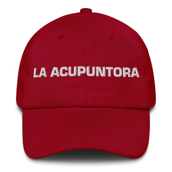 La Acupuntora The Acupuncturist Mexican Spanish Pride Gift Regalo Dad Hat - Mexicada