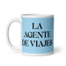 La Agente De Viajes The Travel Agent Funny Home Office Work Coffee Mug Mexican Spanish Pride Gift White Glossy Cup Sky Blue Card Mug Mexicada