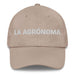 La Agrónoma The Agronomist Mexican Spanish Pride Gift Regalo Dad Hat Mexicada Stone