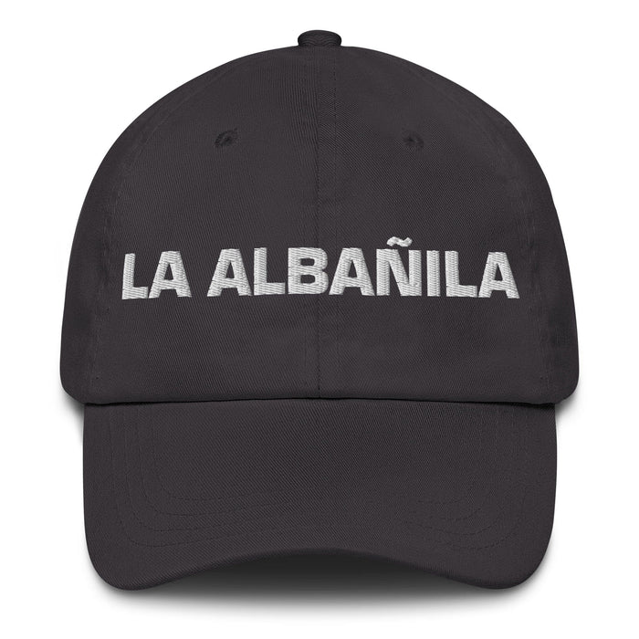 La Albañila The Mason Mexican Spanish Pride Gift Regalo Dad Hat Mexicada Dark Grey