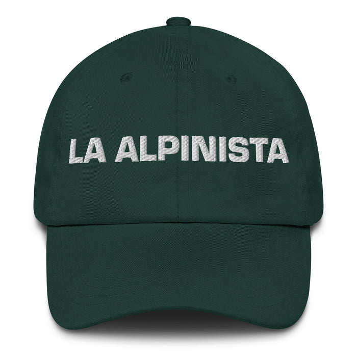 La Alpinista The Mountaineer Mexican Spanish Pride Gift Regalo Dad Hat - Mexicada