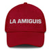 La Amiguis The Bestie Mexican Spanish Pride Gift Regalo Dad Hat Mexicada Cranberry