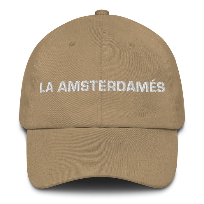 La Amsterdamés The Amsterdam Resident Mexican Spanish Pride Gift Regalo Dad Hat Mexicada Khaki