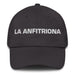 La Anfitriona The Host/Hostess Mexican Spanish Pride Gift Regalo Dad Hat Mexicada Dark Grey