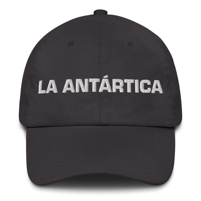 La Antártica The Antarctic Mexican Spanish Pride Gift Regalo Dad Hat Mexicada Dark Grey