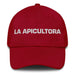 La Apicultora The Beekeeper Mexican Spanish Pride Gift Regalo Dad Hat Mexicada Cranberry