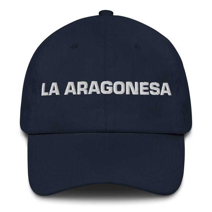 La Aragonesa The Aragonese Mexican Spanish Pride Gift Regalo Dad Hat Mexicada Navy