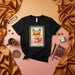 LA ARRE Fox Lotería Card T-Shirt Cute Cartoon Animal Graphic Tee Unisex Mexican Bingo Style Shirt with Number 13 Design Mexicada
