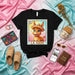 LA ARRE Loteria Card Donkey T-Shirt, Mexican Fiesta Shirt, Cute Cartoon Burro with Sombrero, Unisex Black Graphic Tee, Game Art Design, Cultural Gift Idea Mexicada