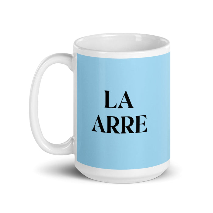 La Arre The Agreeable One Funny Home Office Work Coffee Mug Mexican Spanish Pride Gift White Glossy Cup Sky Blue Card Mug Mexicada