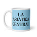 La Asiática Central The Central Asian Funny Home Office Work Coffee Mug Mexican Spanish Pride Gift White Glossy Cup Sky Blue Card Mug Mexicada