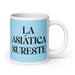 La Asiática Sureste The Southeast Asian Funny Home Office Work Coffee Mug Mexican Spanish Pride Gift White Glossy Cup Sky Blue Card Mug Mexicada 20 oz