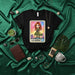 LA AUDAZ 17 Lotería Card T-Shirt: Fierce Redhead Warrior Pinup Girl Design, Cute Chibi Heroine Graphic Tee, Mexican Bingo Inspired Number Seventeen Unisex Shirt Mexicada