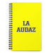 La Audaz The Bold One | Yellow Spiral Notebook, 140 Dotted Sheets | Funny Gift Idea Home Office Work | Mexican Spanish Pride Gift Mexicada