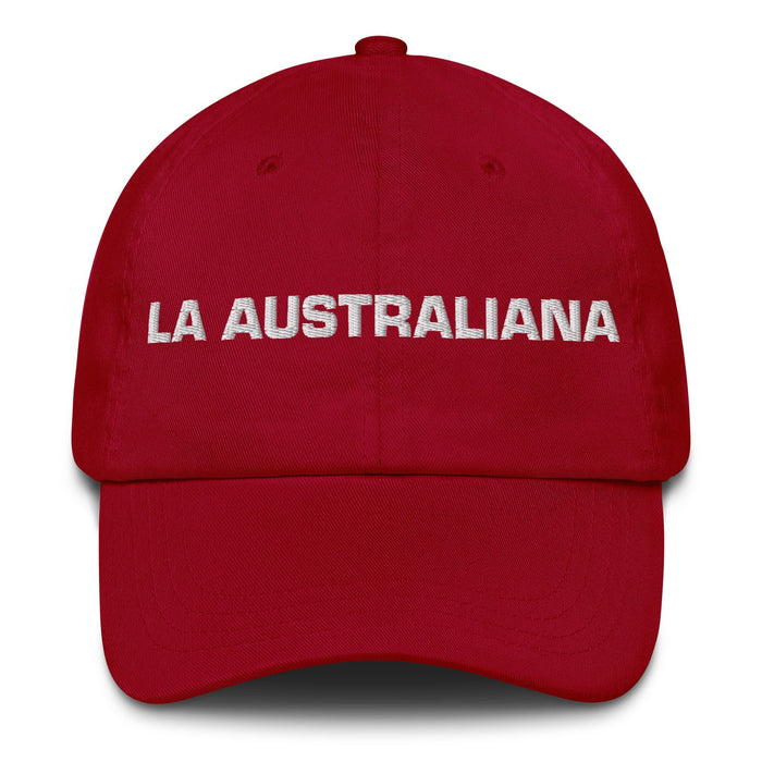 La Australiana The Australian Mexican Spanish Pride Gift Regalo Dad Hat - Mexicada