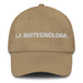 La Biotecnóloga The Biotechnologist Mexican Spanish Pride Gift Regalo Dad Hat - Mexicada