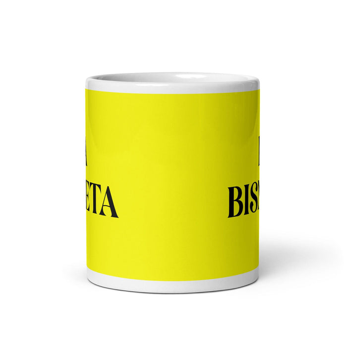 La Bisnieta The Great-Granddaughter / The Great-Grandson Funny Home Office Work Coffee Mug Mexican Spanish Pride Gift White Glossy Cup Yellow Card Mug Mexicada