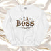 La Boss Exclusive Art Piece Home Office Work Mexican Spanish Pride Gift One-Of-A-Kind Unisex Sweatshirt | L23 Mexicada White / S