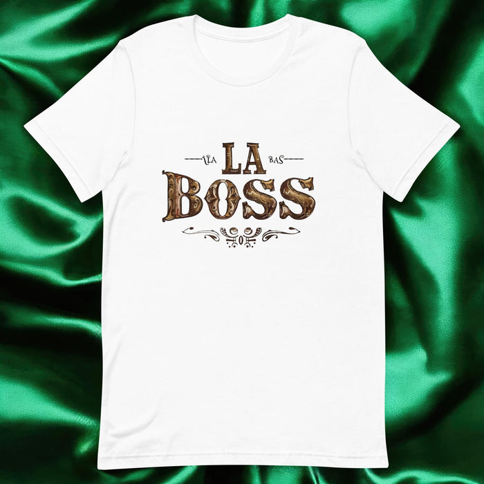 La Boss Exclusive Art Piece Home Office Work Mexican Spanish Pride Gift One-Of-A-Kind Unisex T-Shirt | L23 Mexicada White / S