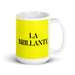 La Brillante The Brilliant One Funny Home Office Work Coffee Mug Mexican Spanish Pride Gift White Glossy Cup Yellow Card Mug Mexicada 15 oz