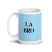 La Bro The Bro Funny Home Office Work Coffee Mug Mexican Spanish Pride Gift White Glossy Cup Sky Blue Card Mug Mexicada