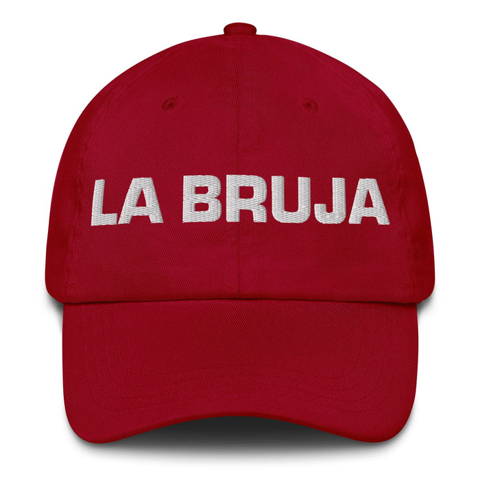 La Bruja The Witch / Wizard Mexican Spanish Pride Gift Regalo Dad Hat Mexicada Cranberry