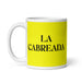 La Cabreada The Pissed Off One Funny Home Office Work Coffee Mug Mexican Spanish Pride Gift White Glossy Cup Yellow Card Mug Mexicada