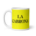 La Cabrona The Tough One Funny Home Office Work Coffee Mug Mexican Spanish Pride Gift White Glossy Cup Yellow Card Mug Mexicada