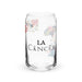 La Cáncer Exclusive Art Piece Can-Shaped Glass Home Office Work Mexican Spanish Pride Gift Cup One-Of-A-Kind Calligraphy Glass | L4 Mexicada 16 oz (No Lid No Straw)