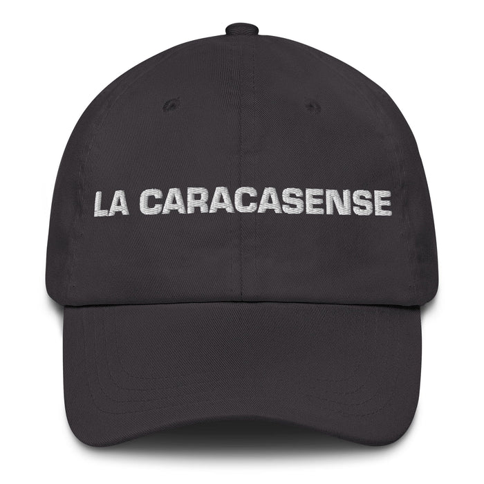 La Caracasense The Caracas Resident Mexican Spanish Pride Gift Regalo Dad Hat Mexicada Dark Grey