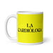 La Cardióloga The Cardiologist Funny Home Office Work Coffee Mug Mexican Spanish Pride Gift White Glossy Cup Yellow Card Mug Mexicada