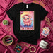 LA CERDA Loteria Card T-Shirt Cute Pig with Flower Crown Mexican Bingo Game Graphic Tee Unisex Shirt Mexicada