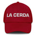 La Cerda The Pig Mexican Spanish Pride Gift Regalo Dad Hat Mexicada Cranberry