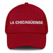 La Chicagüense The Chicagoan Mexican Spanish Pride Gift Regalo Dad Hat Mexicada Cranberry