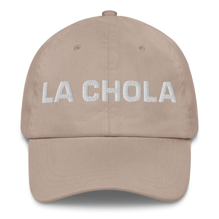 La Chola The Chola/Cholo Mexican Spanish Pride Gift Regalo Dad Hat Mexicada Stone