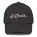 La Chulita Embroidered Dad Hat | Cute Girl, Charming, Sweet, Playful, Bright | L5 Mexicada Dark Grey