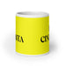 La Cineasta The Filmmaker Funny Home Office Work Coffee Mug Mexican Spanish Pride Gift White Glossy Cup Yellow Card Mug Mexicada