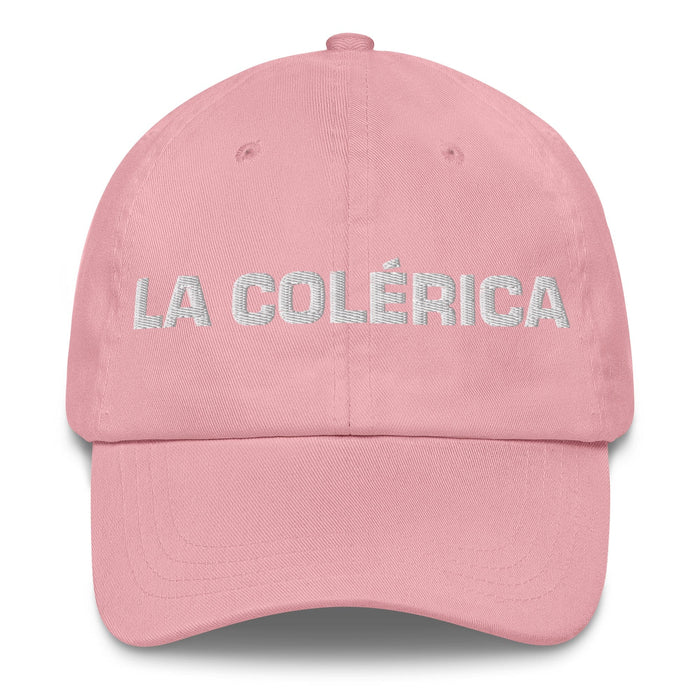 La Colérica The Choleric Mexican Spanish Pride Gift Regalo Dad Hat Mexicada Pink