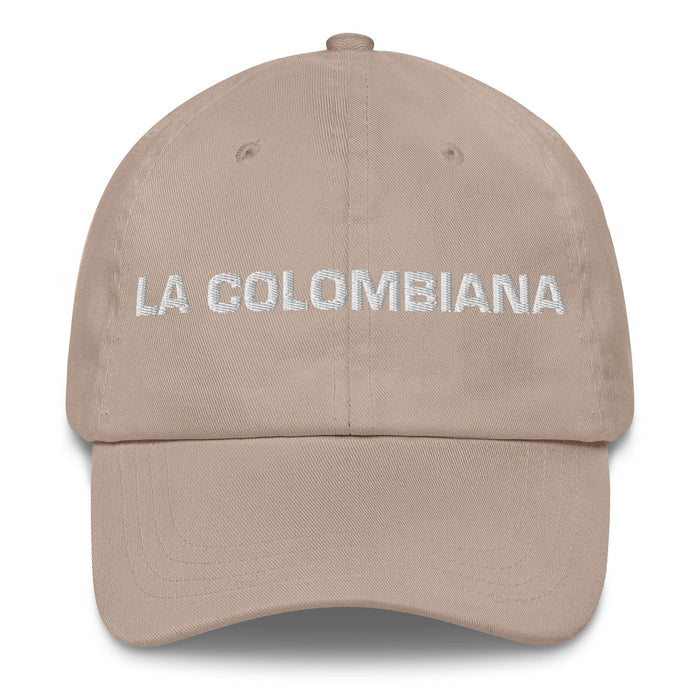 La Colombiana The Colombian Mexican Spanish Pride Gift Regalo Dad Hat Mexicada Stone