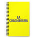 La Colombiana The Colombian | Yellow Spiral Notebook, 140 Dotted Sheets | Funny Gift Idea Home Office Work | Mexican Spanish Pride Gift Mexicada